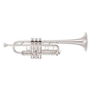 Yamaha Xeno Series YTR-8445IIGS Professional C Trumpet - Silver Plated with Gold Brass Bell