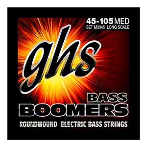 GHS Bass Boomers Long Scale Medium Bass Strings (4-String) 44-105