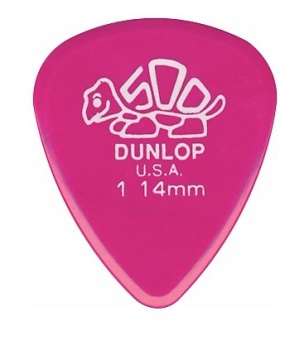 Dunlop Delrin 500 Guitar Pick 1.14mm - 12 Pack