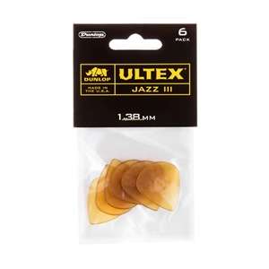 Ultex Jazz III Dunlop Picks - 2.0mm - 6 pack