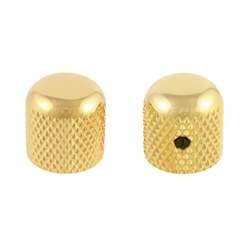 Allparts MK-0110-002 Metal Dome Knobs - Gold (Pair)