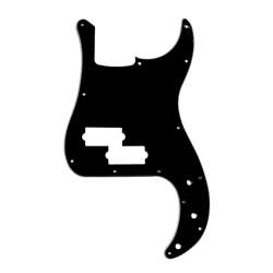 Allparts PG-0750-033 13-Hole Pickguard for Precision Bass - Black 3-Ply