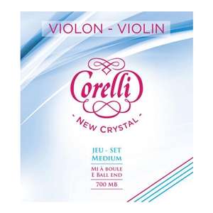 Savarez Corelli Crystal Violin String Set - Synthetic New Crystal Core - 4/4 Scale Medium Tension