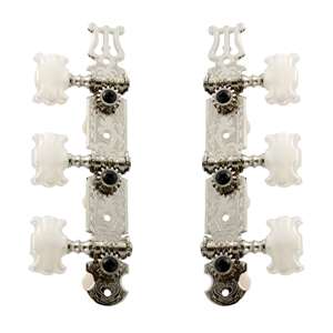 Allparts TK-0124-001 Classical Tuner Set with Butterfly Keys - Nickel
