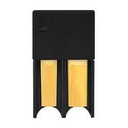 D'Addario Small Reed Guard (Black) - Holds 4 Reeds for Clarinet or Saxophone