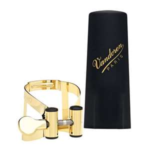 Vandoren LC58DP M|O Tenor Saxophone Ligature with Plastic Cap – Gold