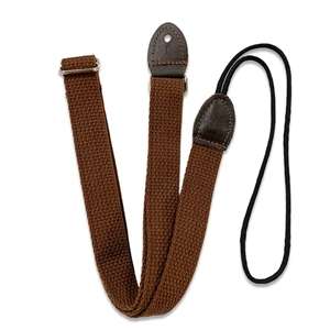 Souldier Mandolin Strap - Plain Bown with Brown Leather