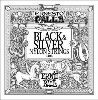 Ernie Ball Ernesto Palla Black and Silver Nylon Classical Acoustic Guitar Strings