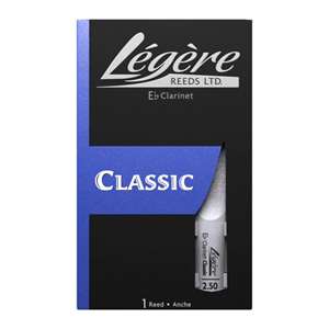 Legere Synthetic Reed for Eb Clarinet - Classic Cut Strength 2.5 (Single)