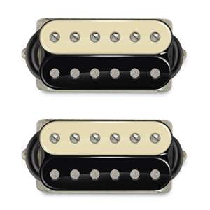 Bare Knuckle True Grit Humbucker Set (Open Zebra) 50mm Bridge Pole Spacing  HUM6STGOZEB50