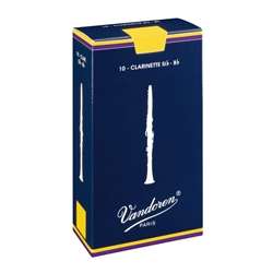 Vandoren Traditional Bb Clarinet Reeds - Strength 1 Box of 10