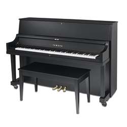 Yamaha P22 Studio Upright Piano - 45" Satin Ebony Finish