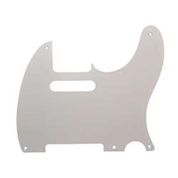 Allparts PG-0560-025 5-Hole Pickguard for Telecaster - White 1-Ply