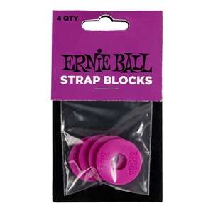 ERNIE BALL STRAP BLOCKS 4PK - PURPLE