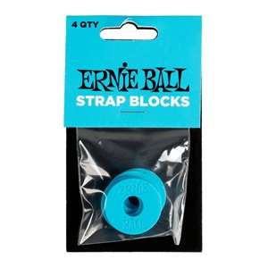 Ernie Ball Strap Blocks 4PK - Blue