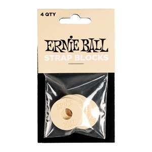 Ernie Ball Strap Blocks 4 Pack - Cream