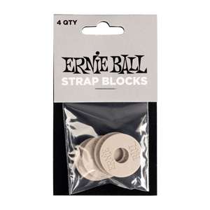 Ernie Ball Strap Blocks 4 Pack - Gray