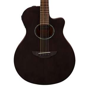 Yamaha APX600M Thinline Acoustic-Electric Guitar - Smoky Black Spruce Top with Rosewood Fingerboard