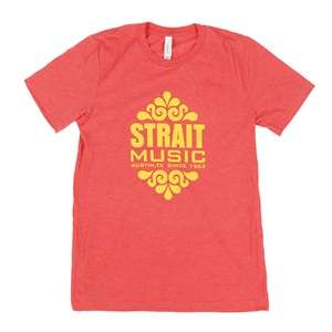 Strait Music Logo Red Tee