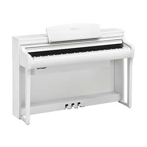 Yamaha Clavinova CSP-275 GrandTouch-S with Wooden Keys Tablet Controlled Smart Piano - Matte White