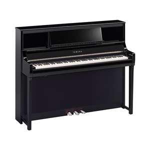 Yamaha Clavinova CSP-295 GrandTouch with Wooden Keys Tablet Controlled Smart Piano - Polished Ebony Tall Cabinet