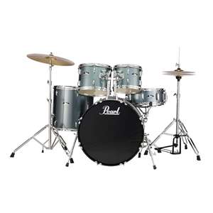 Pearl Roadshow RS505C/C Complete Drum Set with Hardware and Cymbals - Charcoal Metallic