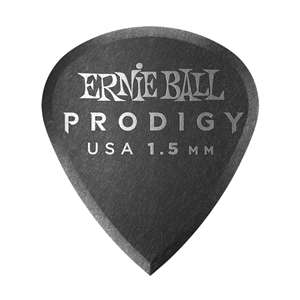 Ernie Ball Prodigy Guitar Picks - Mini 1.5mm Black (6 Pack)
