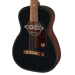 Gretsch Deltoluxe Parlor Acoust-Electric Guitar - Black Top Laminated Sapele with Walnut Fingerboard