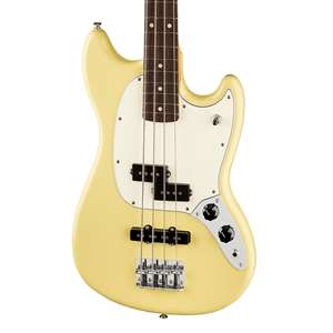 Fender Player II Mustang Bass PJ - Hialeah Yellow with Rosewood Fingerboard