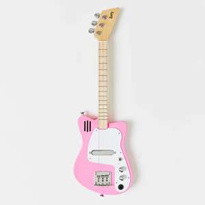 Loog Mini Electric 3-String Guitar for Kids - Pink