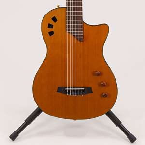 Cordoba Stage Traditional Cedar - Chambered Solid Body Nylon String Cutaway Electric Guitar - Natural Finish