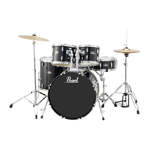 Pearl Roadshow RS505C/C Complete Drum Set with Hardware and Cymbals - Jet Black