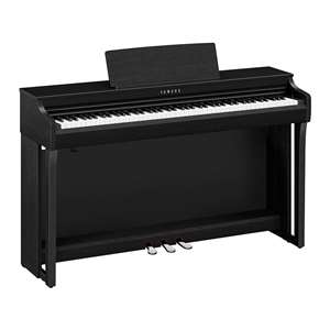 Yamaha Clavinova CLP-825 Grand Expression Modeling Digital Upright Piano with GrandTouch Pedals and Bench - Matte Black