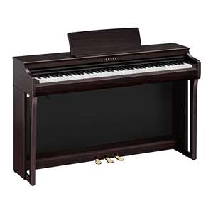 Yamaha Clavinova CLP-825 Grand Expression Modeling Digital Upright Piano with GrandTouch Pedals and Bench - Rosewood