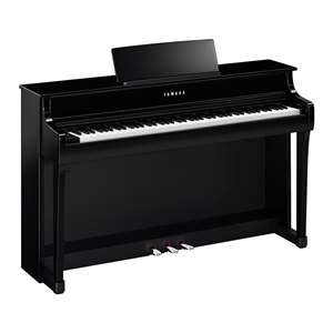 Yamaha Clavinova CLP-835 Grand Expression Modeling Digital Upright Piano with GrandTouch Pedals and Bench - Polished Ebony