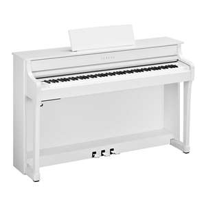 Yamaha Clavinova CLP-835 Grand Expression Modeling Digital Upright Piano with GrandTouch Pedals and Bench - White