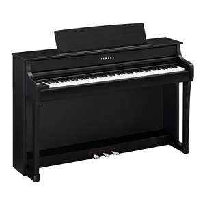 Yamaha Clavinova CLP-845 Grand Expression Modeling Digital Upright Piano with GrandTouch Pedals and Bench - Matte Black