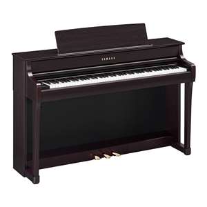 Yamaha Clavinova CLP-845 Grand Expression Modeling Digital Upright Piano with GrandTouch Pedals and Bench - Rosewood