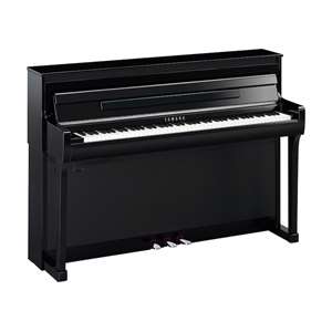 Yamaha Clavinova CLP-885 Grand Expression Modeling Digital Upright Piano with GrandTouch Pedals and Bench - Polished Ebony