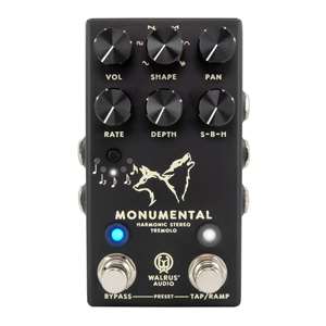 Walrus Audio Monumental Harmonic Stereo Tremolo - Black