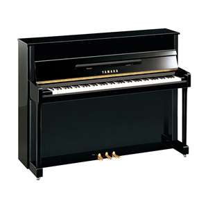 Yamaha SILENT Series b-Series b2 Upright Acoustic Piano with SC3 Silent System - 44.5" Polished Ebony