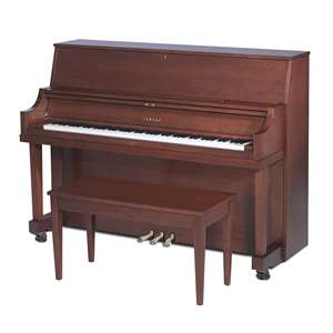 Yamaha SILENT Series P22 SC3 Studio Upright Piano with SC3 Silent System - 45" Dark Oak Finish