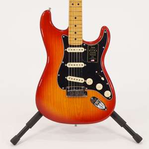 Fender American Ultra Luxe Stratocaster - Plasma Red Burst with Maple Fingerboard (Used) with Case