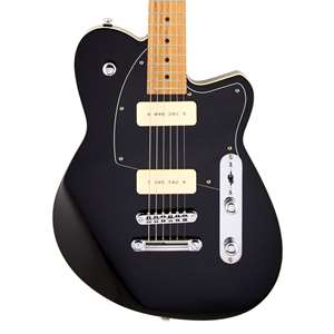 Reverend Charger 290 - Midnight Black with Roasted Maple Fingerboard