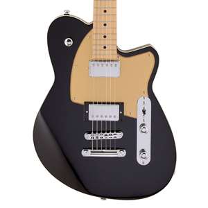 Reverend Charger HB - Midnight Black with Roasted Maple Fingerboard