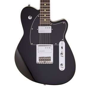 Reverend Crosscut - Midnight Black with Rosewood Fingerboard