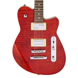 Reverend Charger RA - Transparent Wine Red Flame Maple with Rosewood Fingerboard