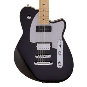 Reverend Double Agent OG - Midnight Black with Roasted Maple Fingerboard