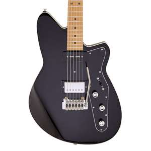 Reverend Double Agent W - Midnight Black with Roasted Maple Fingerboard