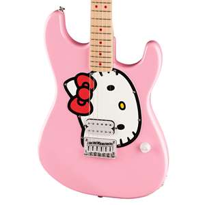 Squier Hello Kitty Limited Edition Stratocaster with Gig Bag - Pink with Maple Fingerboard